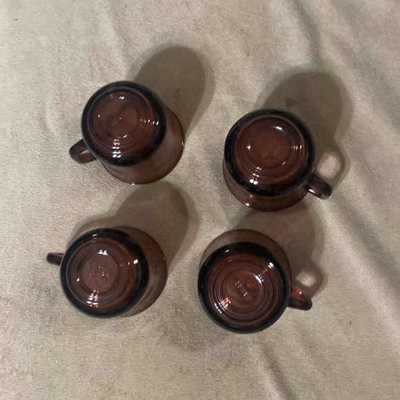 Forte Crisa Mexico Amethyst Purple Glass Mugs- Vintage - Picture 4 of 7